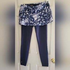 SkirtSports Navy Blue Leggings with Skirt